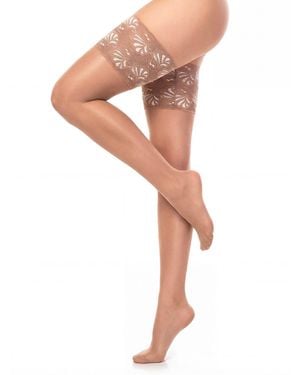 GLAMORY Halterlose Strümpfe Comfort 20 - Natur