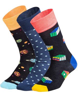 DillySocks Socken Galactic Cubes - Blau