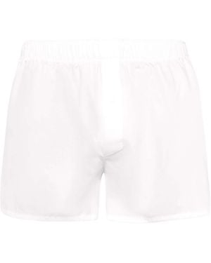 Hanro Boxershorts Fancy Woven - Weiß
