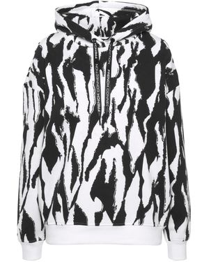 French Connection Hoodie im Allover Print, Loungewear - Schwarz
