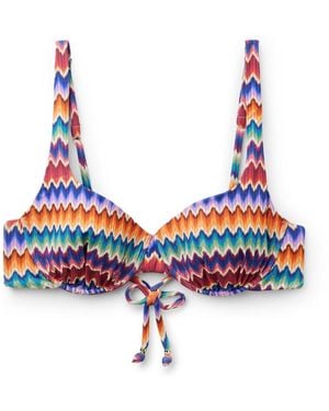 Calzedonia Bikinitop Vibrant Chevron - Rot