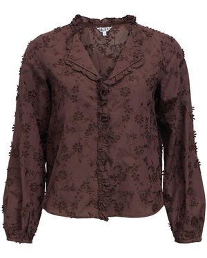 Object Bluse Objkarli - Braun