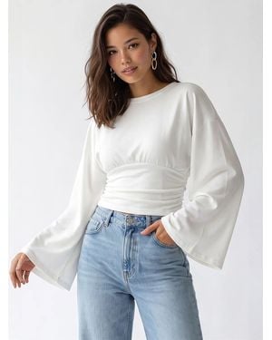 MixRay Bluse Blusen - Weiß