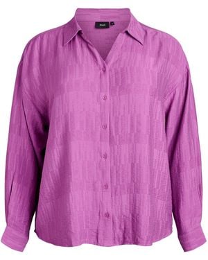 Zizzi Hemd Camonica - Lila
