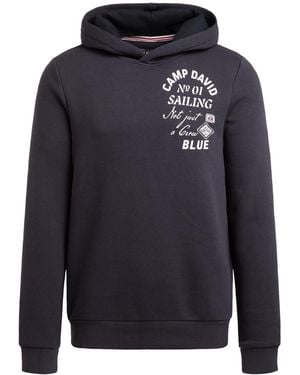 Camp David Hoodie Mit Rücken-Artwork - Blau
