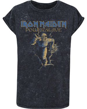 Merchcode Shirt Powerslave - Blau