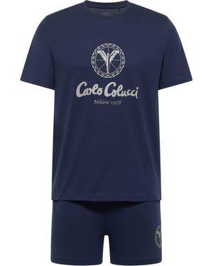 carlo colucci Pyjama Ferremi - Blau
