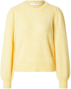 SELECTED Pullover 'Slflulu' - Gelb