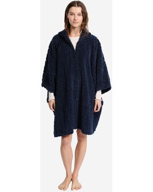 Etam Badeponcho Mund - Blau