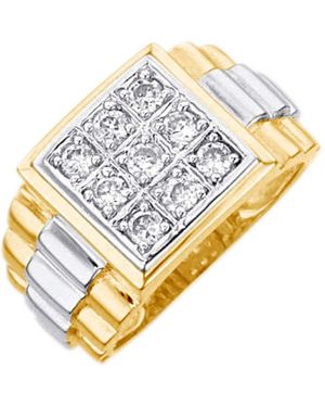 Firetti Ring Siegelring Mit Zirkonia - Mettallic