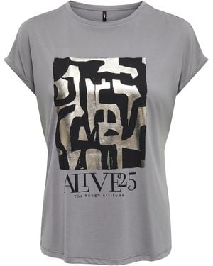 ONLY T-Shirt Onlfree New - Grau