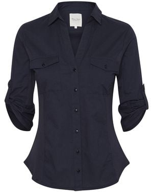 Part Two Bluse Cortniapw - Blau