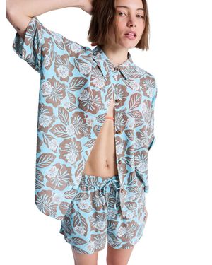 Roxy Bluse Beachy Nostalgia - Blau