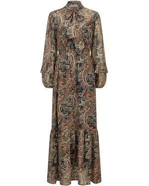 Nicowa Maxikleid Ariwela, Model Ist 1,73 Cm Und Trägt Größe - Natur