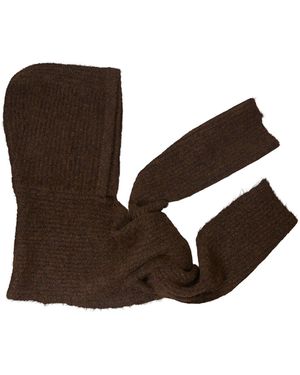 Object Balaclava Mit Schal - Braun