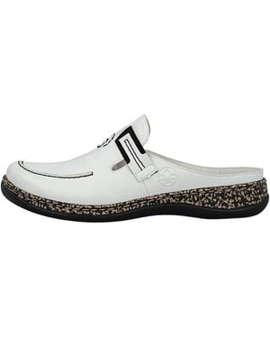 Rieker Clogs Basic - Weiß