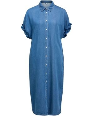 Object Kleid Objframe Tiana - Blau