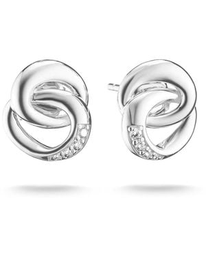 Thomas Sabo Ohrringe Ohrstecker Aus Recyceltem Sterlingsilber Mit Zirkonia - Mettallic