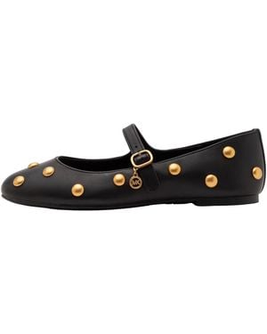 MICHAEL Michael Kors Riemchenballerina Nellie - Schwarz