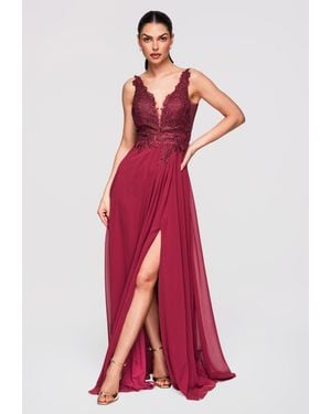 Ombre Abendkleid - Rot