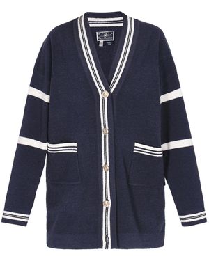 DreiMaster Maritim Strickjacke - Blau
