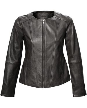 18N62 Lederjacke Negivette - Schwarz