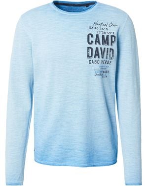Camp David Pullover - Blau