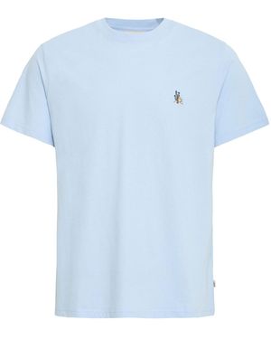 Solid Rundhalsshirt Sduwe - Blau
