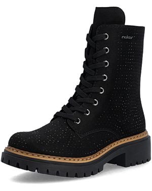 Rieker Schnürstiefel - Schwarz