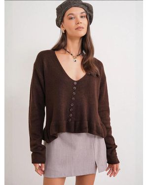 MixRay Pullover - Braun