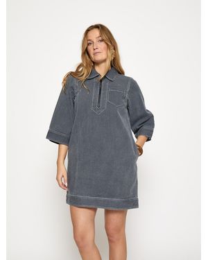 Minus Blusenkleid Channi - Blau