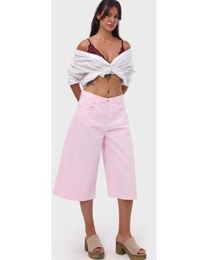 its basic Its Basic Jeans Baggy Bermuda Short - Pink