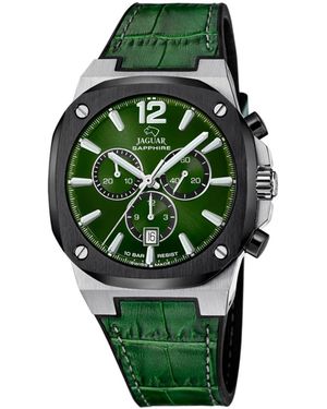 Jaguar Analoguhr Chronograph Rondcarre - Grün