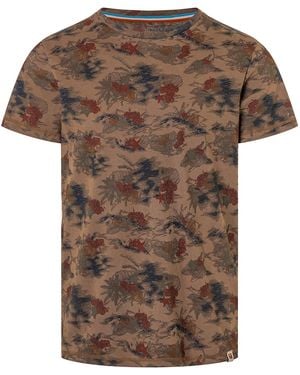 Timezone T-Shirt Print - Braun