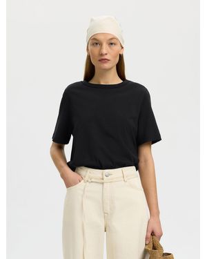 SELECTED T-Shirt - Schwarz