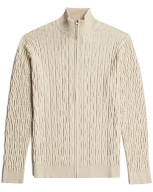 G-Star Strickjacke Chain Structure - Weiß