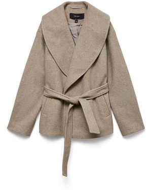 Vero Moda Mantel Vmanne Bergen - Natur