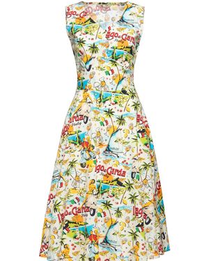 Queen Kerosin Sommerkleid Lago Di Garda - Weiß