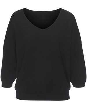Lascana Pullover - Schwarz