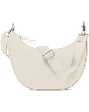 Expatrié Expatri Half Moon Bag Lea Medium - Natur