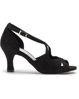 Dancing Queen Pumps Grace Harmony Tanzschuhe Wildleder - Schwarz