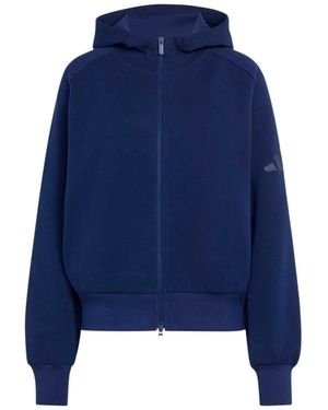 adidas Sportsweatjacke Soft Lux - Blau