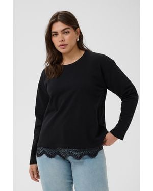 Kaffe Sweatshirt Kcsophia - Schwarz