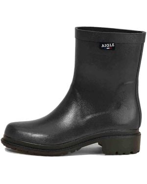 Aigle Gummistiefel Fulfeel Mid - Schwarz