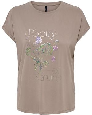 ONLY T-Shirt Onlfree New - Grau