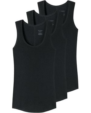 Schiesser Unterhemd Personal Fit - Schwarz