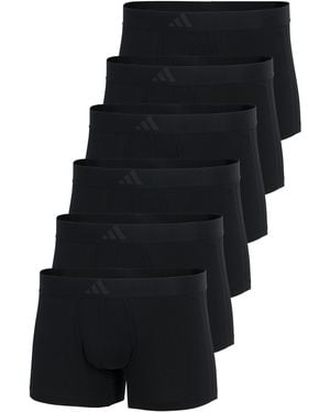 adidas Boxershorts Active Flex Cotton 3 Stripes - Schwarz