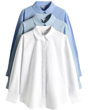 The Set Bluse - Blau