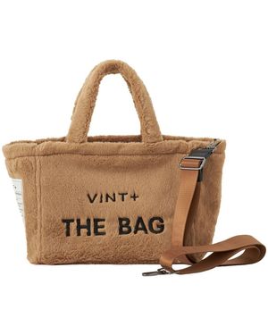VINT+ Vint Handtasche Fluffy Bag Small - Braun