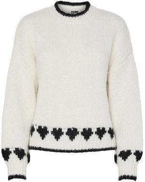 Pieces Pullover - Weiß